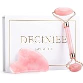 Deciniee Gua Sha Face Roller Tools: Jade Roller Facial Tools for Skin Care - Facial Massager for Face, Eyes, Neck, Relieve Fi
