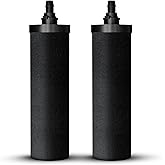 NSF Certified Carbon Replacement Filter Elements (PF-4) - Pack of 2 Filters for Phoenix Gravity Water Filters, Replacement for Berkey® BB9-2, Waterdrop, Purewell & Other Countertop Water Filters
