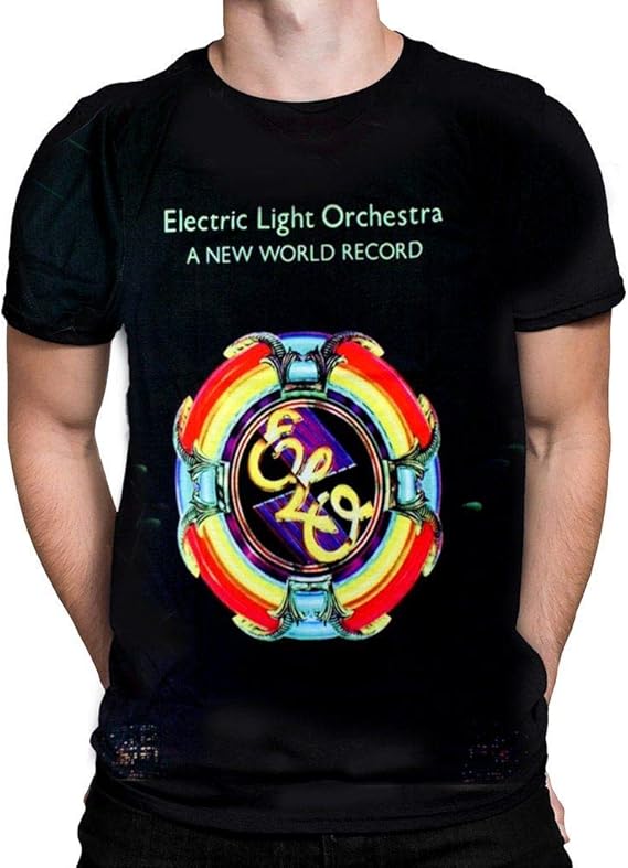 BORN2ROCK Electric Light Orchestra A New World Record Merch Men's Crew