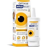Optase&reg; HYLO&reg; Relief Dry Eye Drops, 0.33 fl oz | Preservative Free Eye Drops for Dry Eyes - One Click, One Drop Lubricant for Dryness - Contact Lens Compatible - 300 Drops