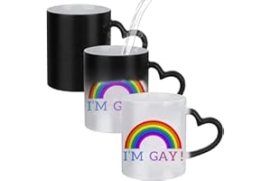 Rainbow Heat Change Mug - Message Appears as it Heats - Perfect Novelty Gag Gift, Best Funny Gifts and Pride Accessories