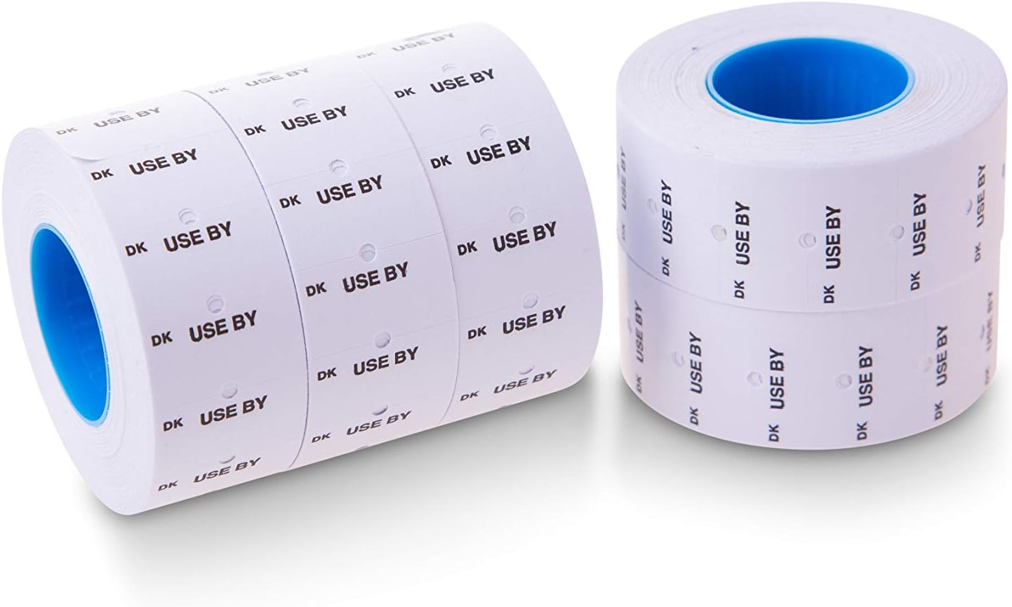 Use by Labels for use with The Speedy Mark 10 Labeling Gun, One line Duramark Labels 8000 Labels