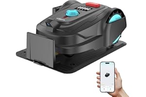 YARDCARE M800Plus NO Wire Vision Robot Lawn Mower with GPS Navigation, Path Planning, APP Control, Spiral Cutting, Automatic Lawnmower with Obstacle Avoidance, Height Adjustment for 1/5 Acres Lawn