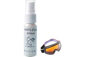 Siopob Anti Fog Spray for Ski Goggles - 20ml Defogger for | Long Lasting, Streak- -Goggle Anti Fog Spray- for All Glass, Car 