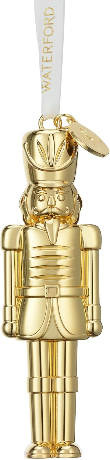 Nutcrackers - Waterford Nutcracker Golden Ornament