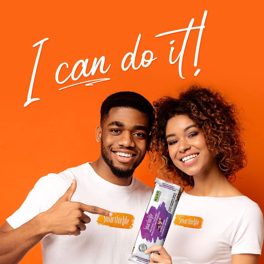 Smart for Life Oatmeal Raisin Protein Cookies - High Protein Cookie Diet - 1 Week Supply - Meal Replacement - On-The-Go Snack - Low Sugar Low Calories Super High Fiber Cookies - Protein Snack