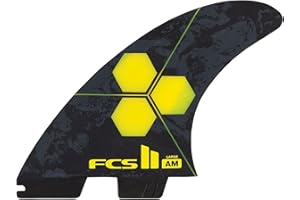 FCS II Al Merrick Thruster Surfboard Fin Set – PC Construction for Speed, Drive & Power, Ideal for Steep Hollow Waves