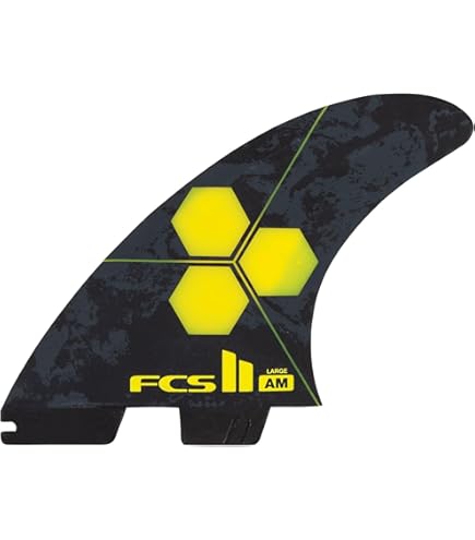 サーフィン FCS - FCS II MF PG Black/Acid large Tri  Fins Amazon.com : FCS II MF PG Black/Acid Large Tri Retail Fins