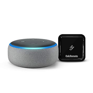 Echo Dot (Grey) bundle with OakRemote for A/C & TV control