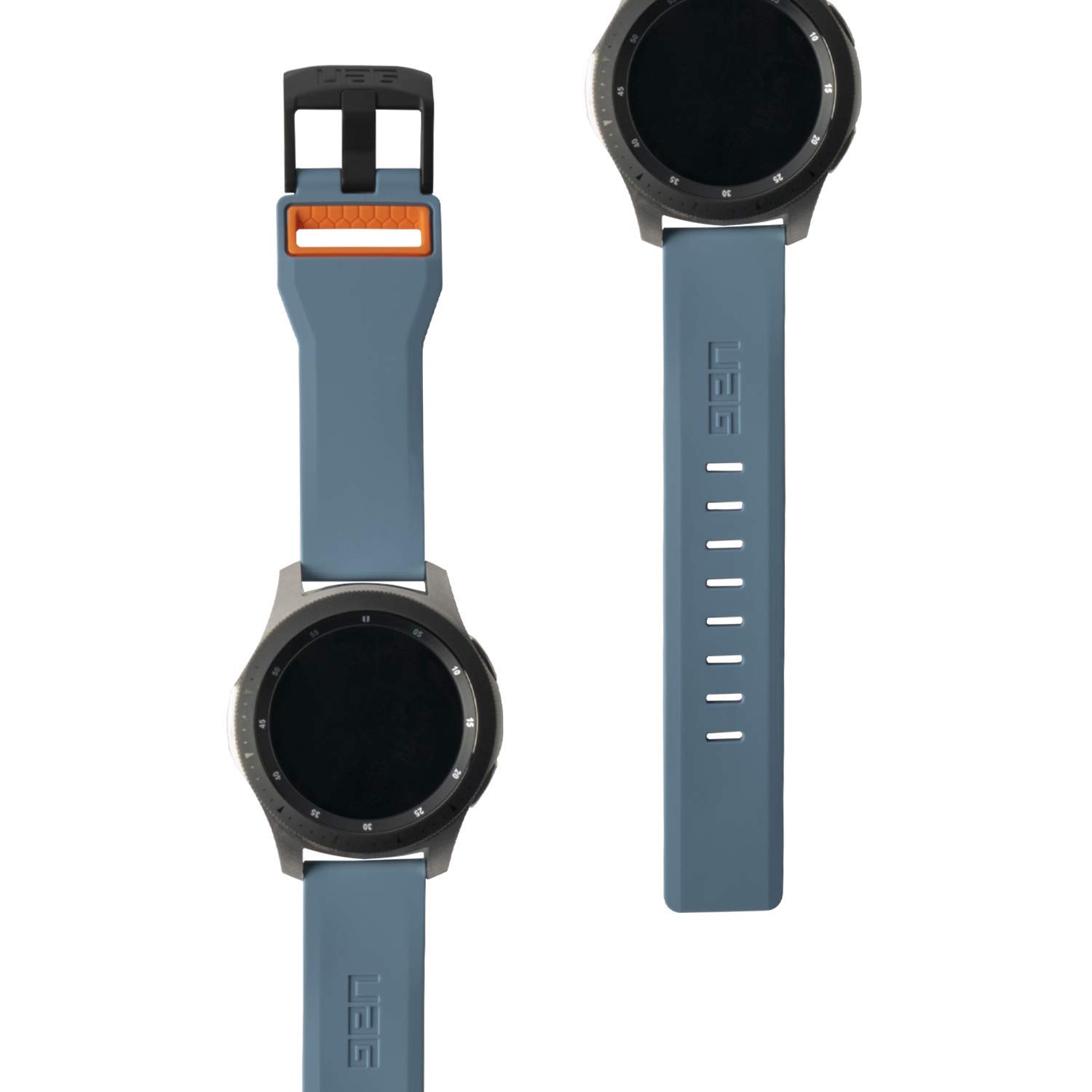 UAG Samsung Galaxy Watch 46mm Silicone Band Civilian [Slate/Orange] Fits 22mm W 812451034929 | eBay
