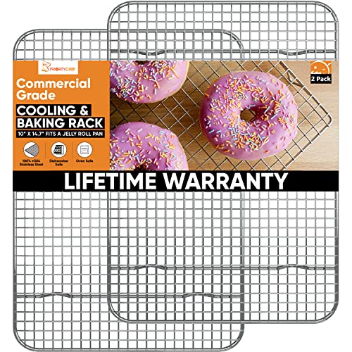 Heavy Duty Cooling Rack, Rust Resistant Stainless Steel Oven Rack and