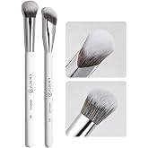 Albeaut Concealer Makeup Brushes Set, Angled Under Eye Brightening Brushes for Liquid, Cream, Stick Concealer Foundation Nose Contour Eyeshadow Blending (189193)