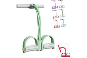 Fashion Puller Exercise, 8 Tube Pedal Resistance device-21 Fitness Resistance Bands,Detachable and Adjustable Pedal Resistanc
