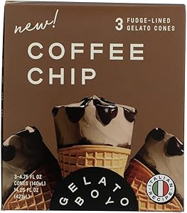 GELATO BOY Coffee Chip Cones 3ct, 14.25 FZ