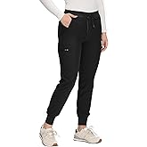 COZYFIT Scrub Pants for Women - Cargo Pants Scrubs with 7 Pockets,Soft Stretch
