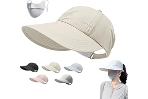 2 Pack UPF Sun Protection Baseball Hat, Wide Brim Quick-Dry Outdoor Cap for Men and Women,Adjustable Closure