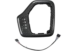 Seekdesi Upgrade 601-401 Shifter Bezel with Harness Kit Fit for 2014-2018 Jeep Cherokee Replace 5YD27LS5AA 68413957AA 5YD27XSAAA 68413957AA (Carbon Fiber)