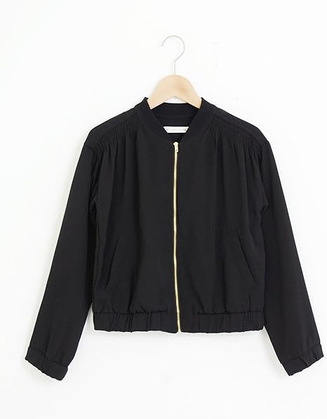 Amazon マジェスティックレゴン Majestic Legon シャーリングリブブルゾン M ブラック コート ジャケット 通販