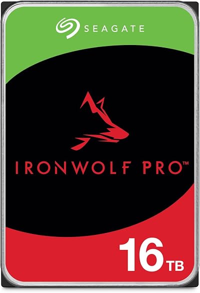 Seagate IronWolf Pro 16TB NAS HDD CMR 3.5" SATA 6Gbps 7200RPM 256MB