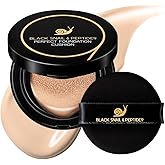 Farmstay Black Snail & Peptide 9 Perfect Cushion Foundation | Full Coverage, Lightweight, Skin-Fit, Smooth Radiant Finish, Korean Cushion Foundation (#23 Natural Beige, 0.53 Fl Oz)