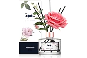 396 st. Rose Flower Reed Diffuser, Black Cherry, 200ml(6.7oz) / Reed Diffuser Sets, Scentsy Home Fragrance, Scented Oils, Home & Bathroom Décor