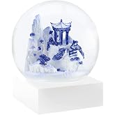 CoolSnowGlobes Blue Willow Snow Globe