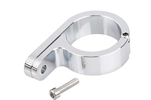 XMMT Chrome Universal 1.25" Handle Bar Mounts Clamp Clock Bracket for Harley Dyna Softail Touring Electra Glide Road Glide Ro