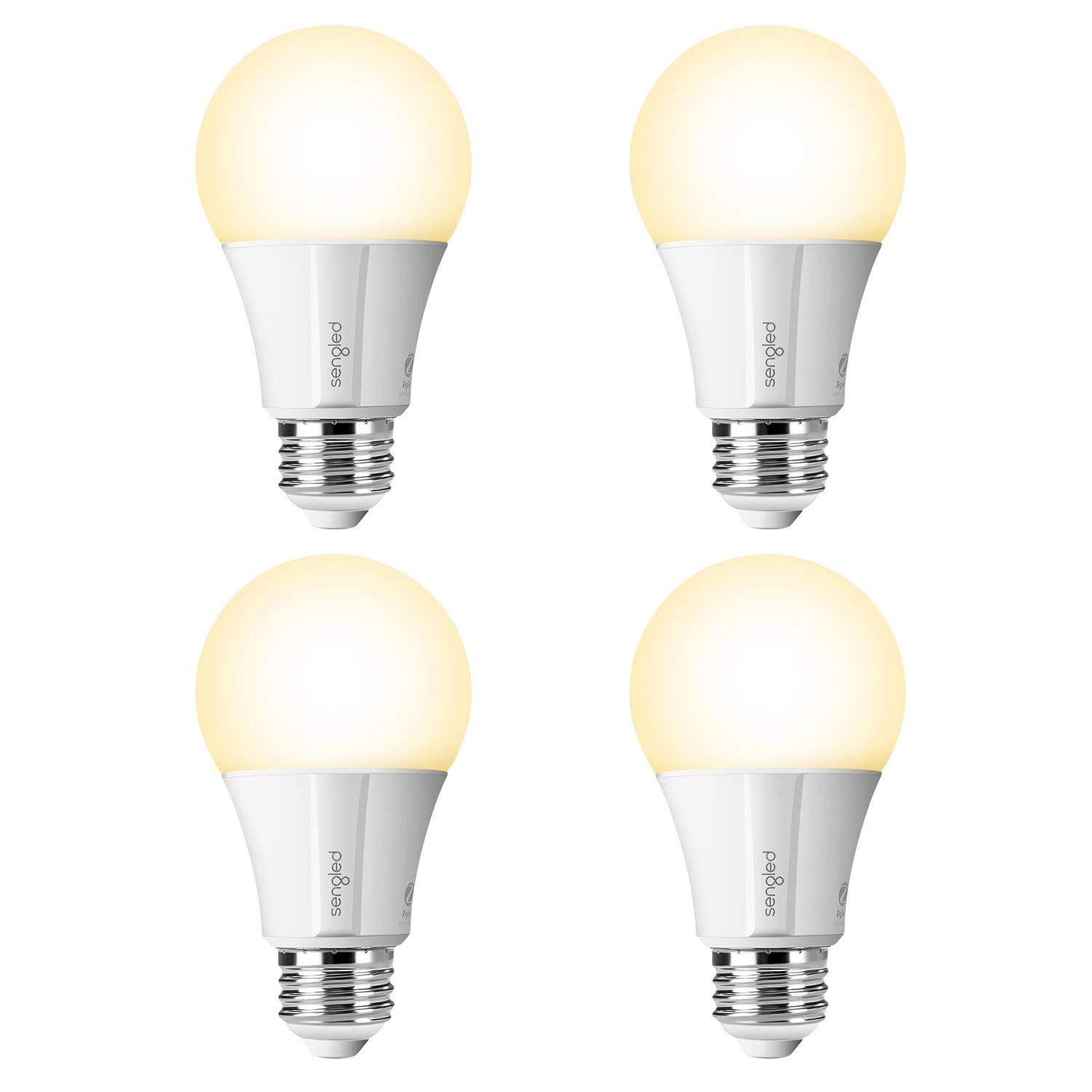 Sengled Smart LED Soft White (Element Classic) Bulb, Hub Required, 2700K, A19 60W Equivalent, Works With Alexa, Google Assistant & SmartThings, 4 Pack (Certified Refurbished)