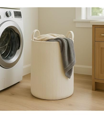 Waterproof Round Cotton Linen Collapsible Storage Basket With Handles - China Other Laundry