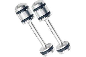 CZMZHFC LS Billet Rear Galley Plug Barbell Oil Diverter,Ls Performance Parts Fits for GM Gen III & IV LS1 LS3 LS2 LQ4 LQ9 LS6 L92 L33 L99,Oil Diverter 6061-T6 Aluminum Alloy Material (2PCS)
