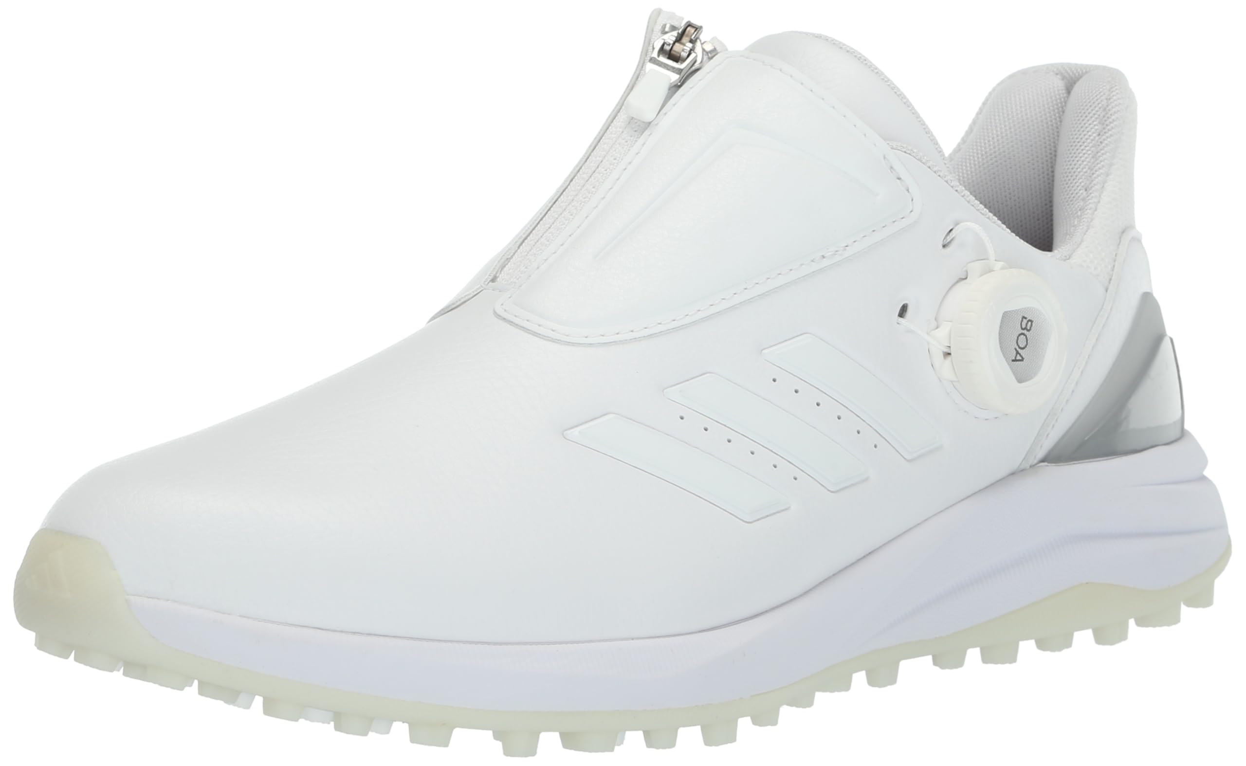 adidas Women’s Solarmotion Spikeless BOA Lightstrike 24 Golf Shoes, Footwear White/Silver Metallic, 11