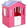 Little Tikes Cape Cottage Pretend Princess Playhousefor Kids, Indoor Outdoor, with Working Doors and Windows, for Toddlers Ages 2+ Years,Pink,Large