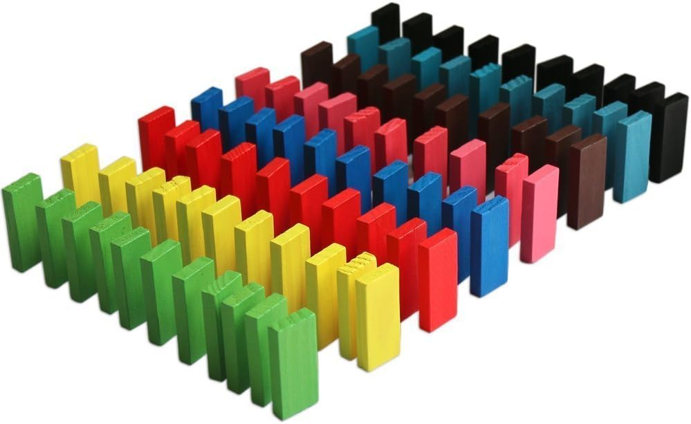 Sricam Domino 240 Pieces Set Authentic Basswood Standard Wooden Rally Building Kits Kids Game Play Racing Educational Toys for Children - Image 5