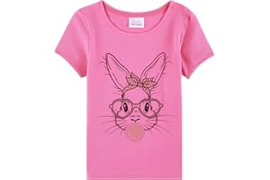 HH Family Easter Shirts for Girls Kids Easter Gift Bunny T-Shirt Clothing 3-12 Years