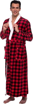 mens buffalo plaid robe