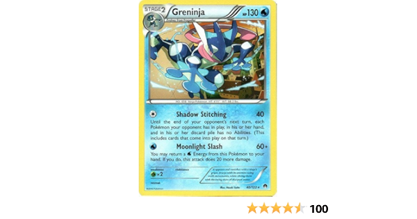 Amazon Com Pokemon Greninja 40 122 Xy Breakpoint Toys Games
