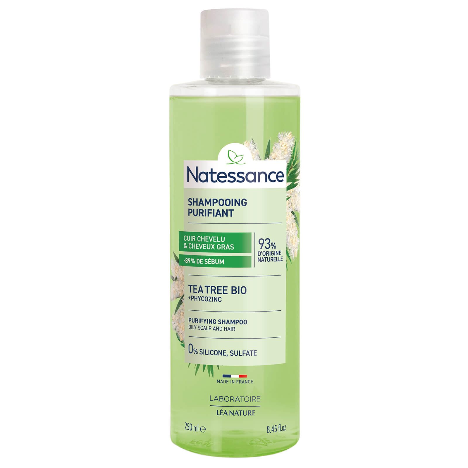 Natessance Naturel Purifying Shampoo Flacon Capsule, 250 ml
