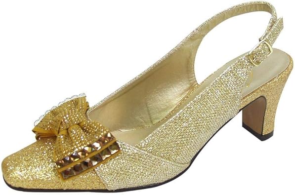 wide width gold shoes