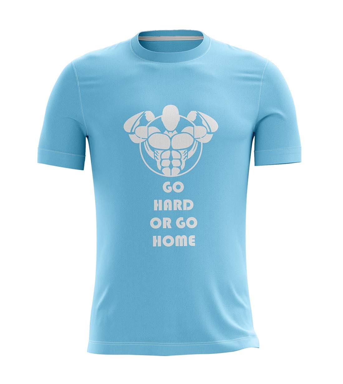 Triumph Men's Polyester Printed Gym Jersey Light Blue Amazon.in