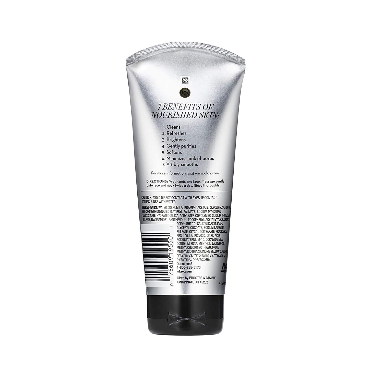 Olay Total Effects Citrus Facial Cleanser and Scrub, 5.0 Ounces (Pack of 3) : Beauty