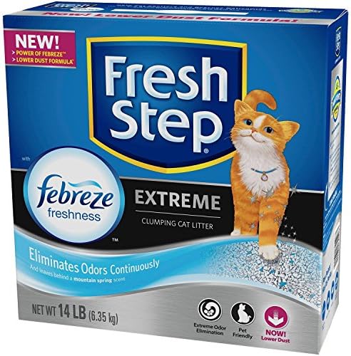 Fresh Step Extreme Odor Control Scented Scoopable Cat Litter, 14-lb Carton