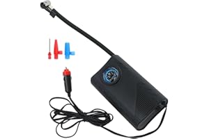 CashMuch Portable Air Pump for Car Tires 12-72V Electric Air Compressor with 4 Inflation Modes for Motorcycles Bicycles Balls