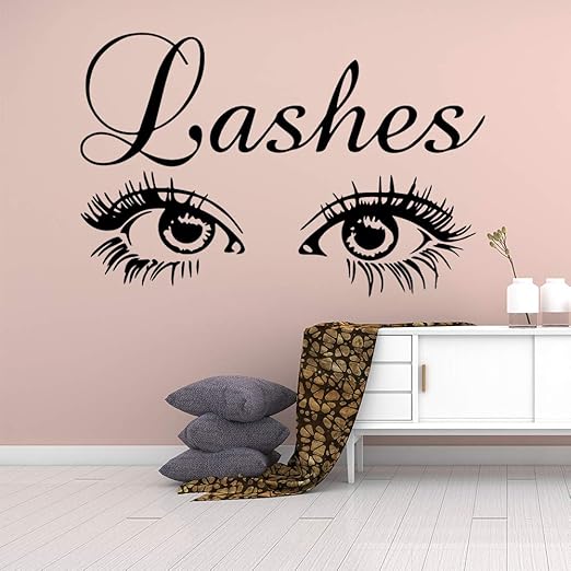 yaoxingfu Etiqueta engomada de Las pestañas de Moda Papel Pintado ...