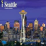 Seattle 2018 12 x 12 Inch Monthly Square Wall Calendar, USA United States of America Washington Pacific West Coast City (Multilingual Edition)