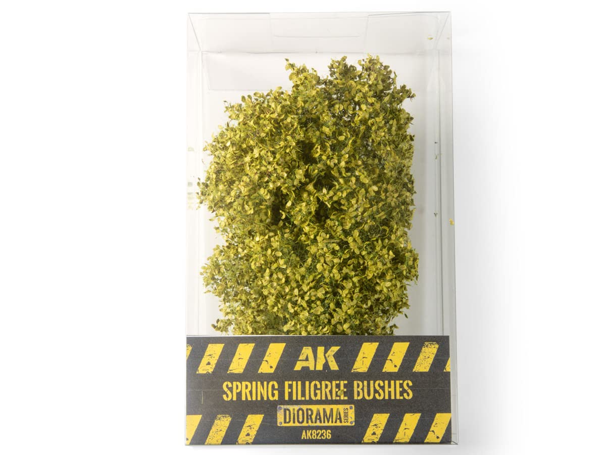 AK Interactive Spring Filigree Bushes Diorama Series (AK8236) - Scale 1:48, 1:35, 90mm, 75mm, 54mm