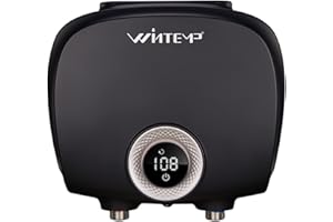 WINTEMP Tankless Water Heater Electric 3.5KW 120V,Designed to Provide Hot Water on Demand Without the Need for a Storage Tank, Use a Self-Adjusting Rotatable Digital Display KGU135 ETL