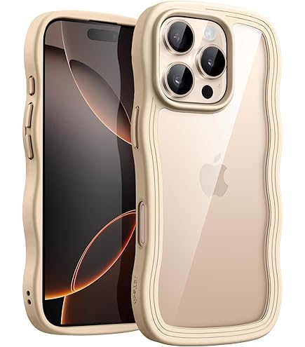 Amazon.com: JETech Wavy Case for iPhone 16 Pro 6.3-Inch, Cute Wave