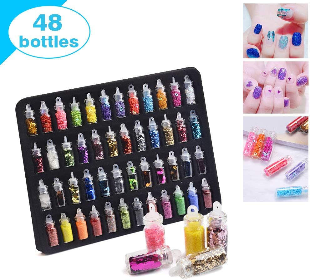 Nail stickers nail art stickers DIY Set nail art stickers Kit 48 Bottles nail Art Decorations Nail art stickers Nail art supplies Nail art kit Nail Art Supplies Accessories ecor accessories