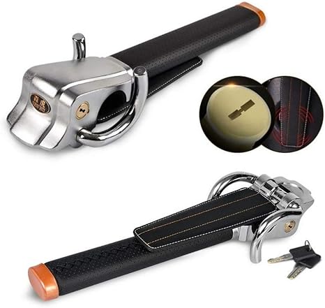 Amazon Co Jp One Lifestyle ハンドルロック ステアリングロック こだわりレザー 盗難防止 黒 頑丈 車 レザー 盗難 愛車 盗難防止 自動車防犯用 超強力 セキュリティー 車両盗難 対策 リレーアタック 対策グッズ 窃盗対策 防犯 幅広い車種に対応 セキュリティ トラック