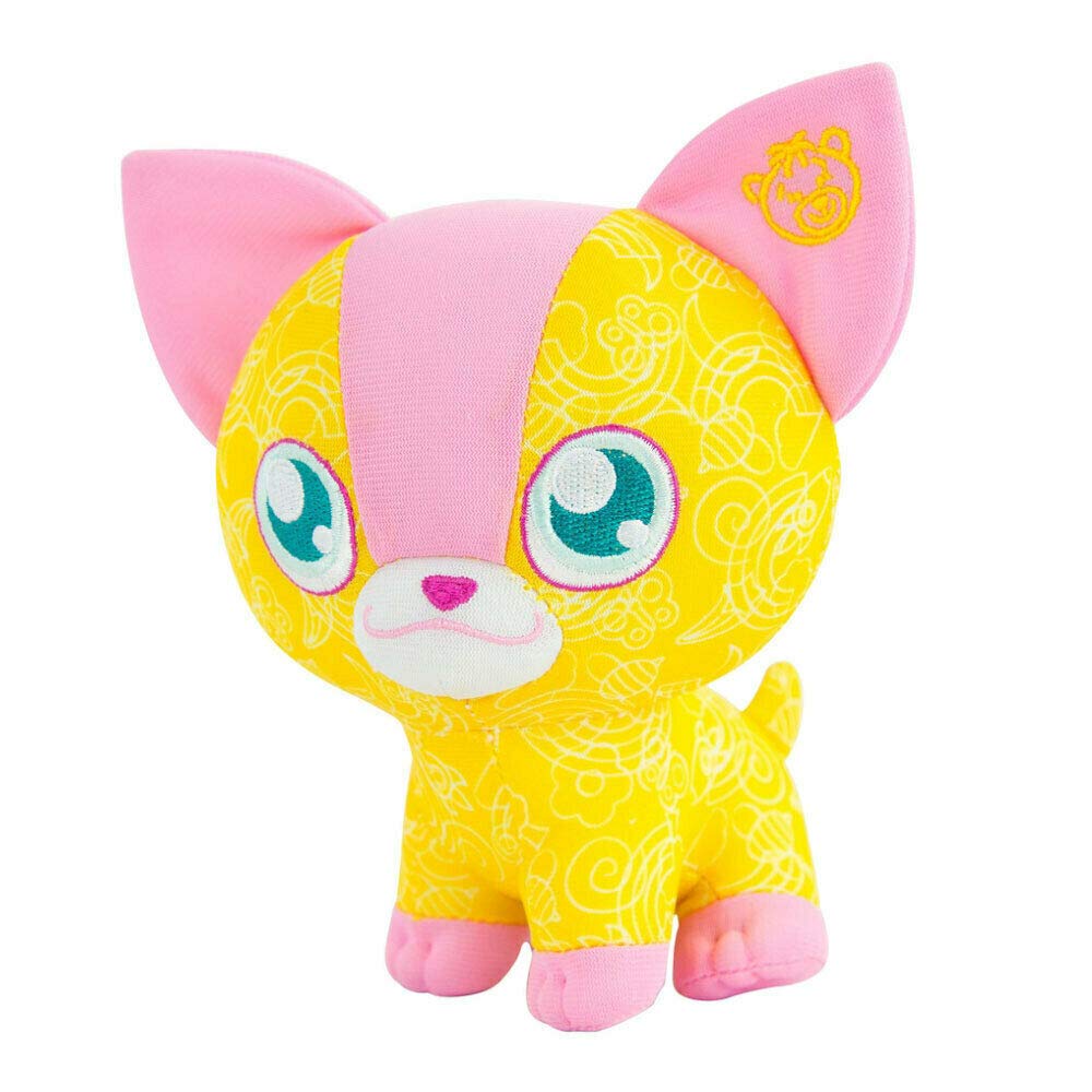 Doodle Bear 6" Chihuahua for Children, Colouring Set with Doodle Bear Toy Dog and 2 Washable Markers, Soft Toy Craft Kit for Kids, Suitable for Boys and Girls From 3 +